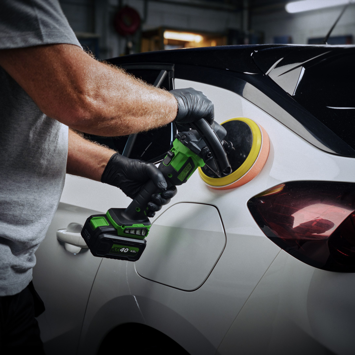 Rikä RK40 40V Cordless Rotary Car Polisher | 180mm Pad | Brushless Motor | Body Only